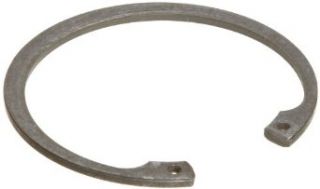 Standard Internal Retaining Ring, Tapered Section, SAE 1060 1090 Carbon Steel, Phosphate and Oil Finish, Meets DIN 472 Specifications, 40mm Bore Diameter, 1.75mm Thick, Made in US (Pack of 10)