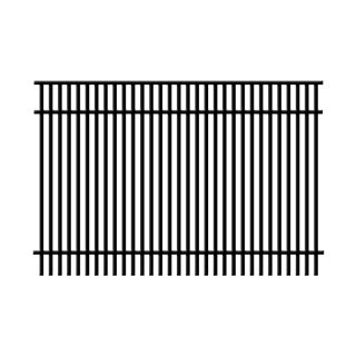 Ironcraft Black Powder Coated Aluminum Fence Panel (Common 48 in x 72 in; Actual 48 in x 72 in)