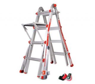 Little Giant 24 in 1 Ladder w/Wheels Leg Leveler & Work Platform —