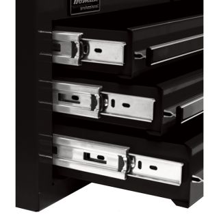 Homak H2PRO 56in. 8-Drawer Roller Tool Cabinet — With 2 Compartment Drawers, Black, 56 1/4in.W x 22 7/8in.D x 45 3/4in.H, Model# BK04056082  Tool Chests