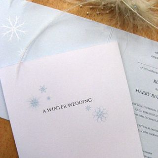 winter wonderland wedding stationery collection by pink polar