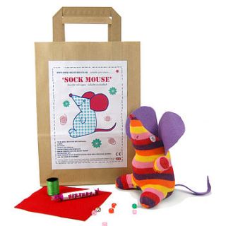 sock mouse craft kit by sock creatures
