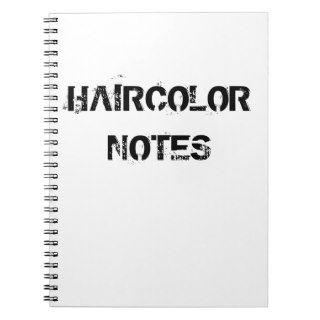 HAIRCOLOR NOTE PAD NOTE BOOKS
