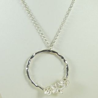 silver blossom necklace by alice stewart