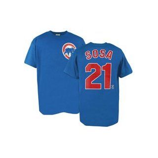 Chicago Cubs Youth #21 Sammy Sosa T Shirt (Youth X Large)  Clothing