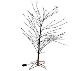 4 Outdoor Tree w/ Multi Functi LED Snowflake Lights & Stand —