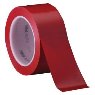3M Vinyl Tape 471 Red, 3 in x 36 yd, Conveniently Packaged (Pack of 1)