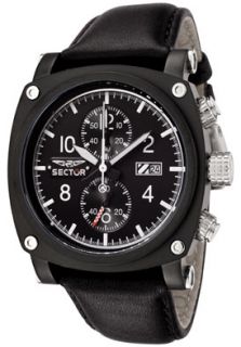 Sector R3251907125  Watches,Mens Compass Chronograph Black Leather, Chronograph Sector Quartz Watches