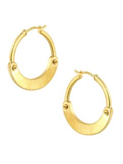 Gold Handcuff Earrings by A.L.C. Jewelry