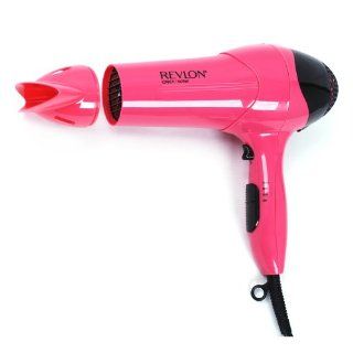 Revlon RV474 1875W Frizz Control Hair Dryer, Pearlized Pink with Black Spray  Ionizing Hair Dryers  Beauty