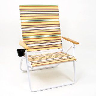 Telescope 1585 First Class Beach Chairs with Cup Holder   483 Summer Spree   Camping Chairs