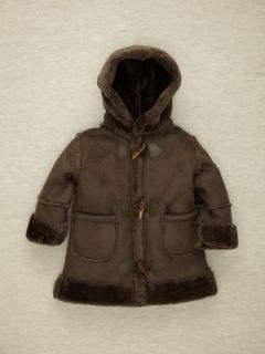 Boys Shearling Toggle Coat by Hippototamus