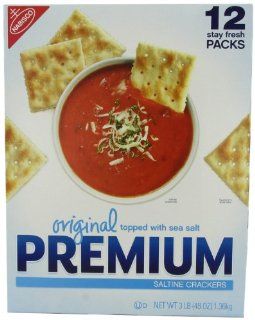Nabisco Original Premium Saltine Crackers Topped with Sea Salt, 3 Pound  Packaged Saltine Snack Crackers  Grocery & Gourmet Food