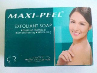 Maxi  Peel / Expoliant Soap   Blemish removal  Smoothening   Whitening   3 x 90g   Product of Philippines  Facial Care Products  Beauty