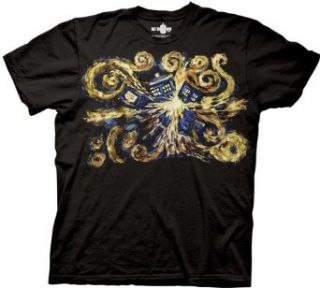 Dr. Doctor Who Van Gogh The Pandoric Opens Black Adult T shirt Clothing