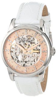 Stuhrling Original Women's 576.1115P53 "Vogue Audrey Stella" Stainless Steel Automatic Watch with Leather Band Watches