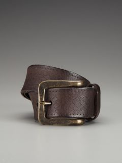 Etched Leather Belt by John Varvatos Star USA Accessories