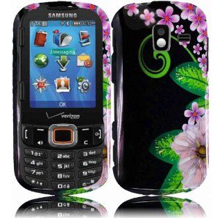 For Samsung Intensity 3 III U485 Hard Design Cover Case Green Flower Cell Phones & Accessories