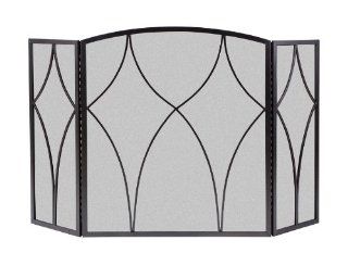 Shop Panacea Products 15980 3 Panel Diamond Fireplace Screen at the  Home Dcor Store