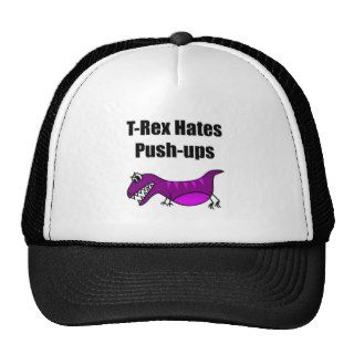 T Rex ates Push Ups Mesh Hats