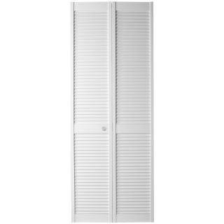 ReliaBilt Louvered Solid Core Pine Bifold Closet Door (Common 80.75 in x 32 in; Actual 79 in x 31.5 in)