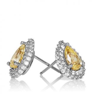 Jean Dousset 2.8ct Absolute™ Canary Solitaire Pear Shaped Pavé Stu