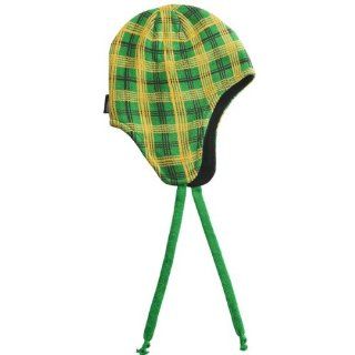 Jacob Ash Attaboy Edge Plaid Flap Hat   Fleece Lining (For Men and Women)   KELLY GREEN  Cold Weather Hats  Sports & Outdoors