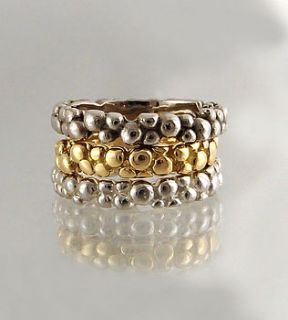 palladium mini bubble wedding ring by charlotte cornelius jewellery design