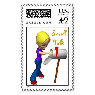 Small Talk Girl at the Box Stamp