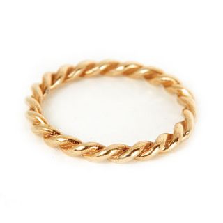 rose gold lace single ring by arabel lebrusan