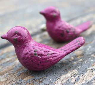 purple weathered bird door knob by the forest & co
