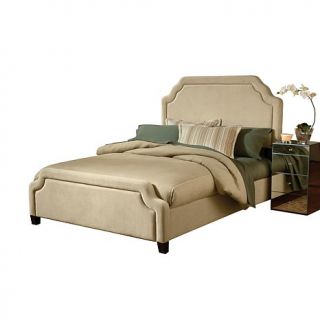 Hillsdale Furniture Carlyle Fabric Bed, King   Buckwheat