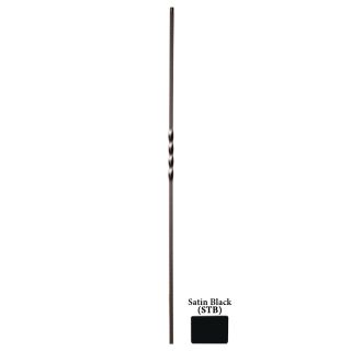 House of Forgings Powder Coated Wrought Iron Single Twist Baluster (Common 44 in; Actual 44 in)
