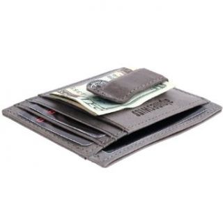 Alpine Swiss Rugged Pullup Leather Hand Crafted Men's Money Clip mini Wallet ID Credit Card Holder Front Pocket Wallet with Spring Clip at  Mens Clothing store