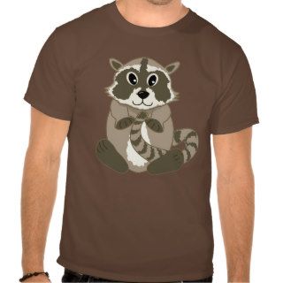 Cute Cartoon Animal   Baby Raccoon T shirt