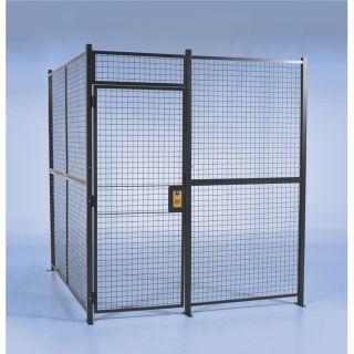 Wirecrafters Pre-Engineered Security Room — 10Ft.L x 10Ft.W x 8Ft.H Panels., 2-Sided, Model# RWHD10108-2  Lockers