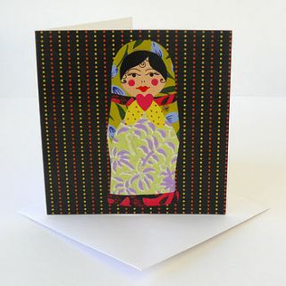 babushka greetings card by lov li