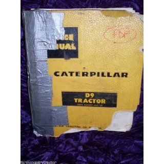 Caterpillar D9 Tractor OEM Service Manual (66A1 up) Caterpillar D9 Books