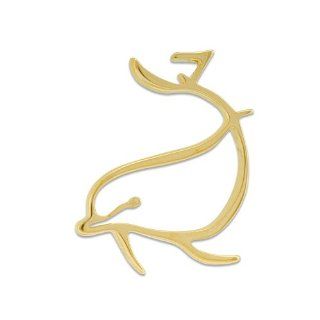 Wyland Dolphin Pendant in 14K Yellow Gold   Medium Jewelry