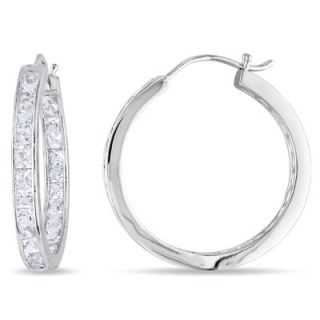 Princess Cut Lab Created White Sapphire Inside Out Earrings in