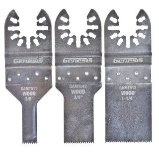 Genesis GAMT501 Flush Cut Blade Assortment Pack, 3 Pack   Quick Change Discs  