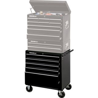 Stack-On 27in. 5-Drawer Rolling Bottom Tool Cabinet — Black, Model# SPA-2705-DS