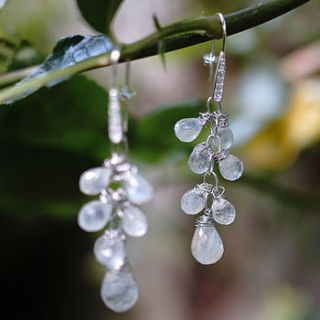 moonstone drop silver earrings by m by margaret quon