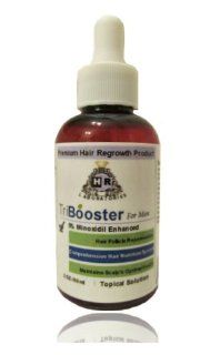 TriBooster for Men No PG Minoxidil Enhanced with Coenzyme Q10, Biotin, Vitamin, Amino Acids, Intensive Treatment & Complete Solution for Hair Loss / Thinning, hair regrowth (2oz, one month supply) 30 days money back Guarantee, No propylene Glycol  Y 
