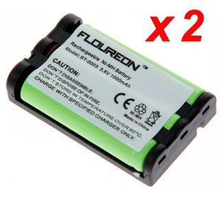 Floureon 2 Packs 3.6V 1000mAh Rechargeable Cordless Phone Telephone batteries for Uniden BBTY0545001, UIP1869V, CLX465, CLX4753, CLX485, TCX400, TCX440, CLX475 3, CLX502, CLX 502 Electronics