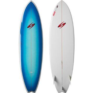 Surftech Soul Fish Surfboard White/Blue Fade/Purple, 5ft8in  Short Surfboards  Sports & Outdoors