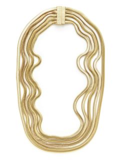 Gold Snake Necklace by Leslie Danzis