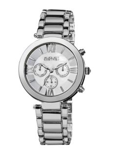 Womens Stainless Steel & Mother Of Pearl Watch by August Steiner