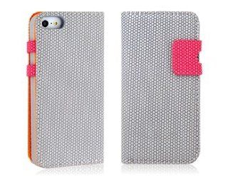 Ball Skin Pattern Flip Protective Case with Card Pockets for iPhone 5 (Gray) Cell Phones & Accessories