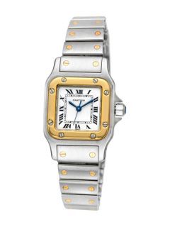 Cartier Santos Galbee Two Tone Watch, 24mm by Cartier